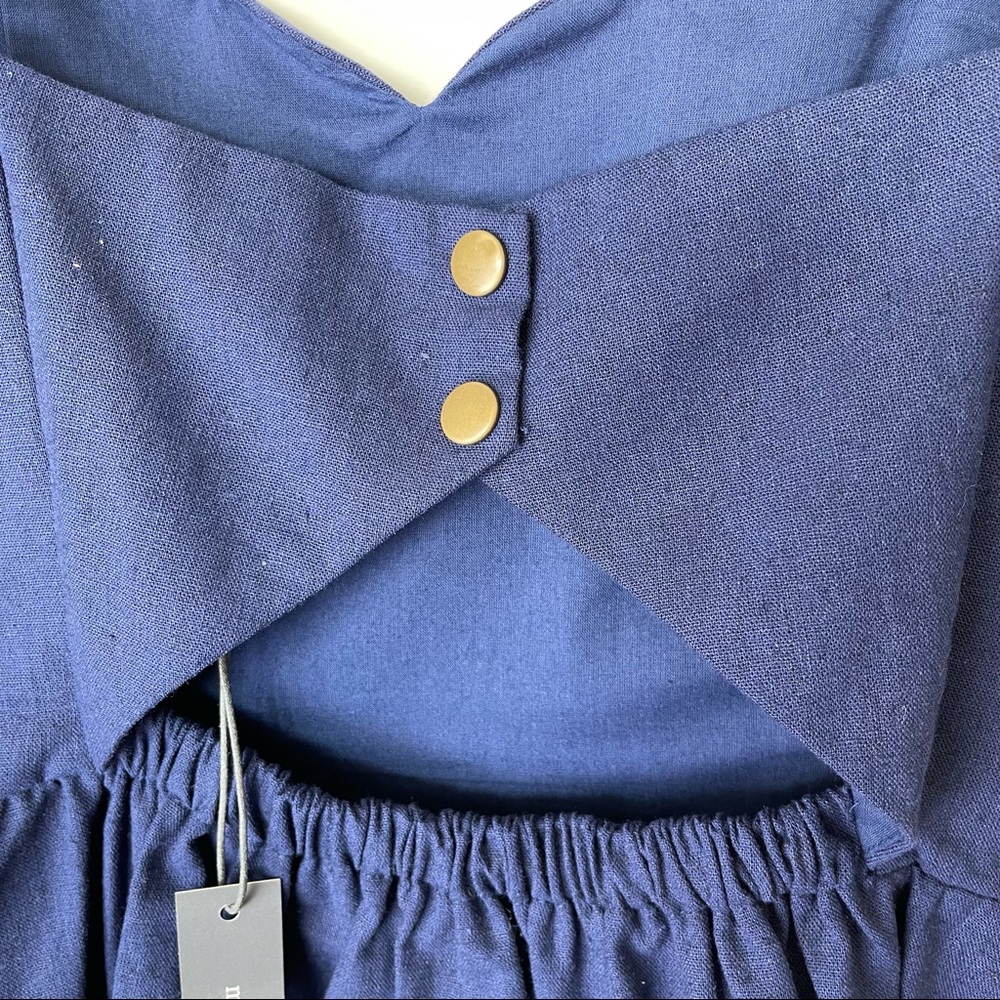 NWT Market & Spruce Crissie Strap Linen Dress XL - Picture 5 of 12